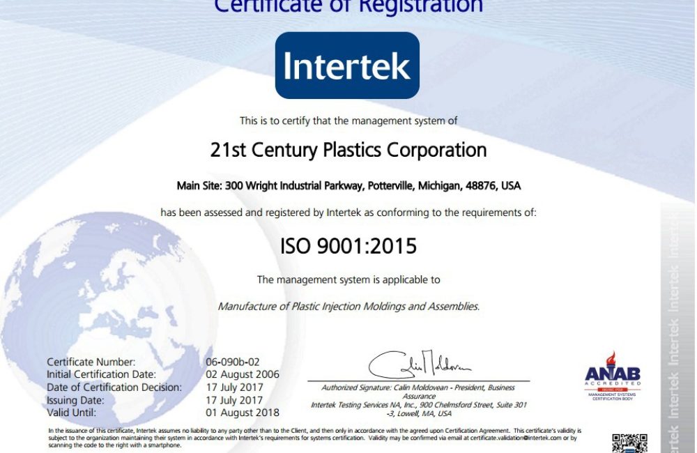 Iso 9001 2015 Certificate